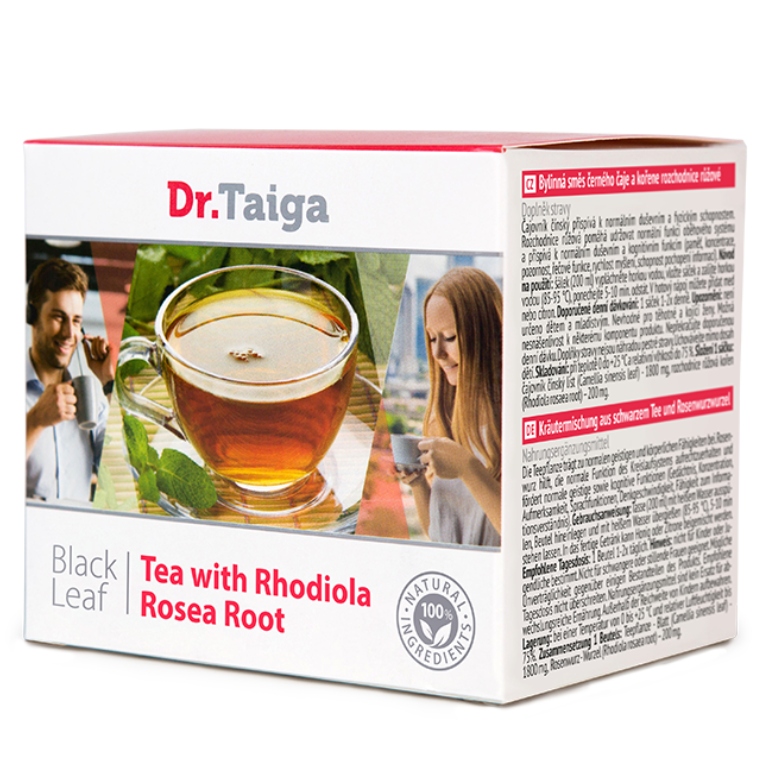 herbata taiga - Herbata czarna liściasta z korzeniem różeńca górskiego