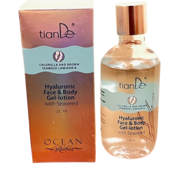 Hialuronowy żel-lotion do twarzy i ciała z algami morskimi (36006)